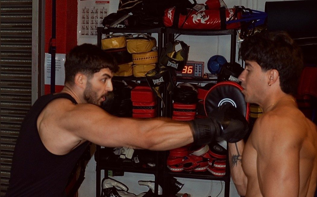 Pad work at FIT2FIGHT